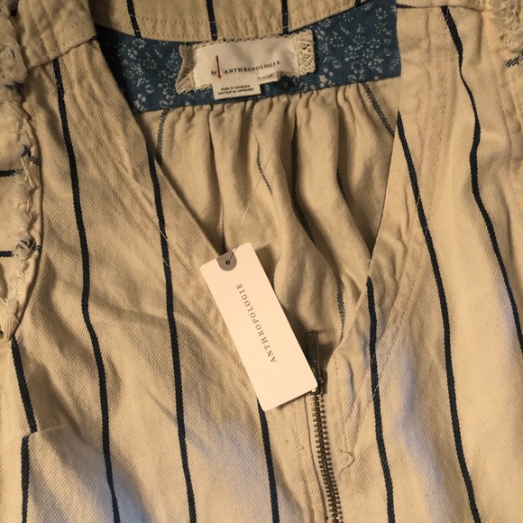 ANTHROPOLOGIE Twill Belted Jumpsuit Size 4 NWT - Picture 5 of 9